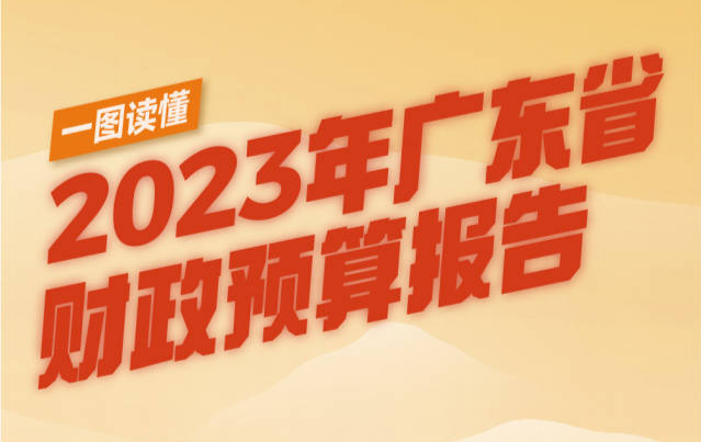 一图读懂2023年广东省财政预算报告