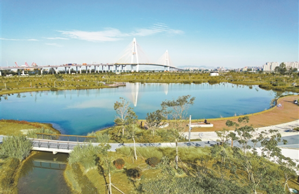 汕头南滨绿地公园融入海绵城市体系