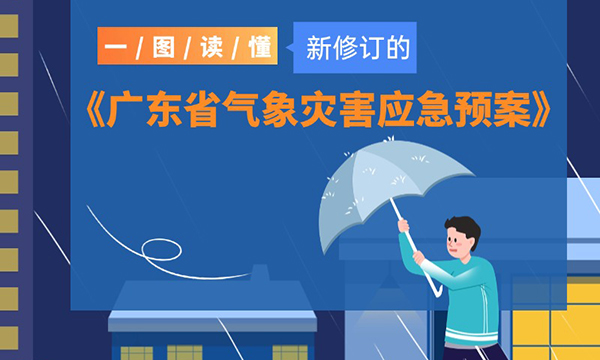 一图读懂新修订的《广东省气象灾害应急预案》